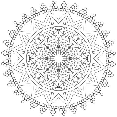 Mandala Vektörü Yaprak Renk Sanatı Basit Grafiksel Şekil Çiçek Tasarımı Çiçek Orijinal Özellikleri Resmedilmesi İslam Hint Mistik Dini Müslümanlığı Nilüfer Yazdırma Sanatı Kumaş Deseni Tekstil Sembolü