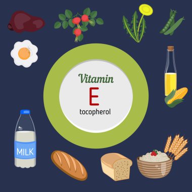 E vitamini Infographic