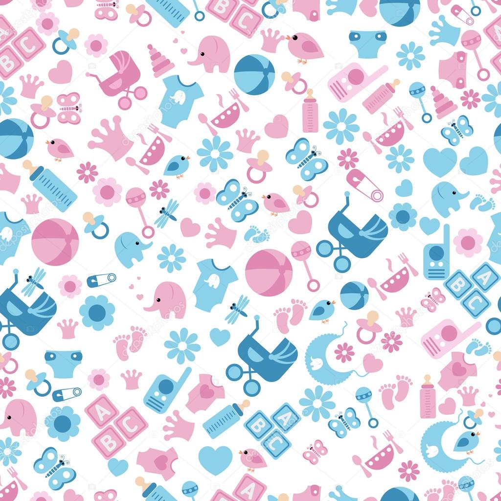Seamless baby background