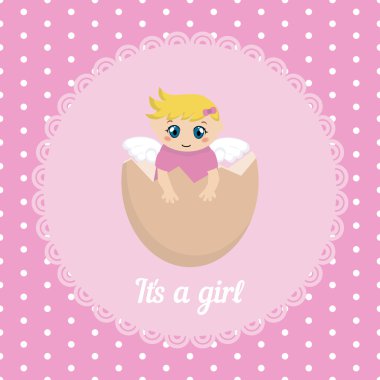 Şirin Bebek kız kartı