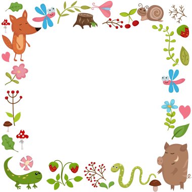 Vahşi hayvanlar ile arka plan