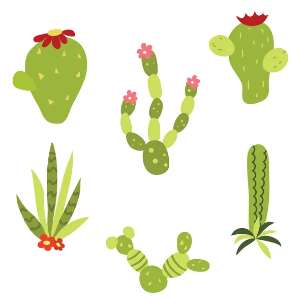 Ensemble de cactus — Image vectorielle