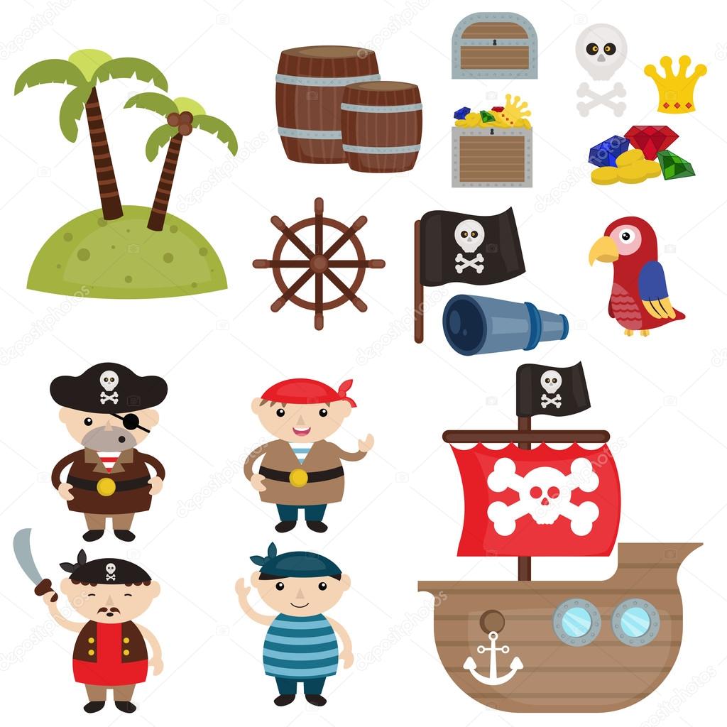 cute pirate objects