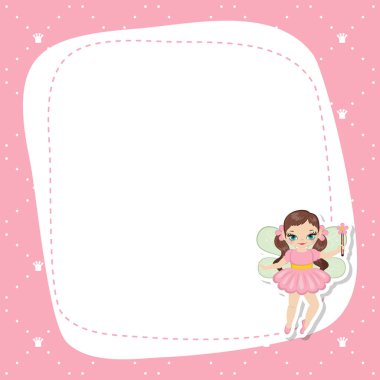 Tatlı perili tebrik kartı. Vektör arkaplanı.