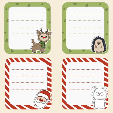 Collection of christmas frames. clipart
