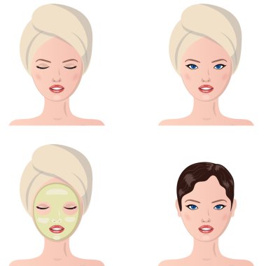 Spa terapisi. Yüz masajı