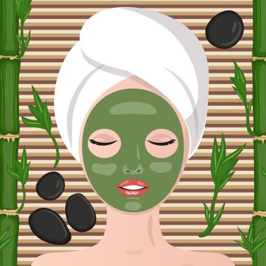 Spa terapisi. Yüz maskesi