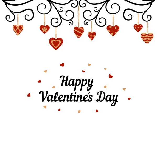 Joyeuse carte Saint Valentin. — Image vectorielle