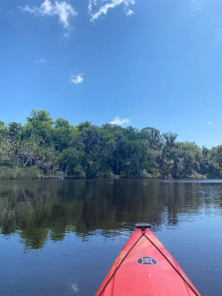 플로리다의 야외에서 카누를 — 스톡 사진