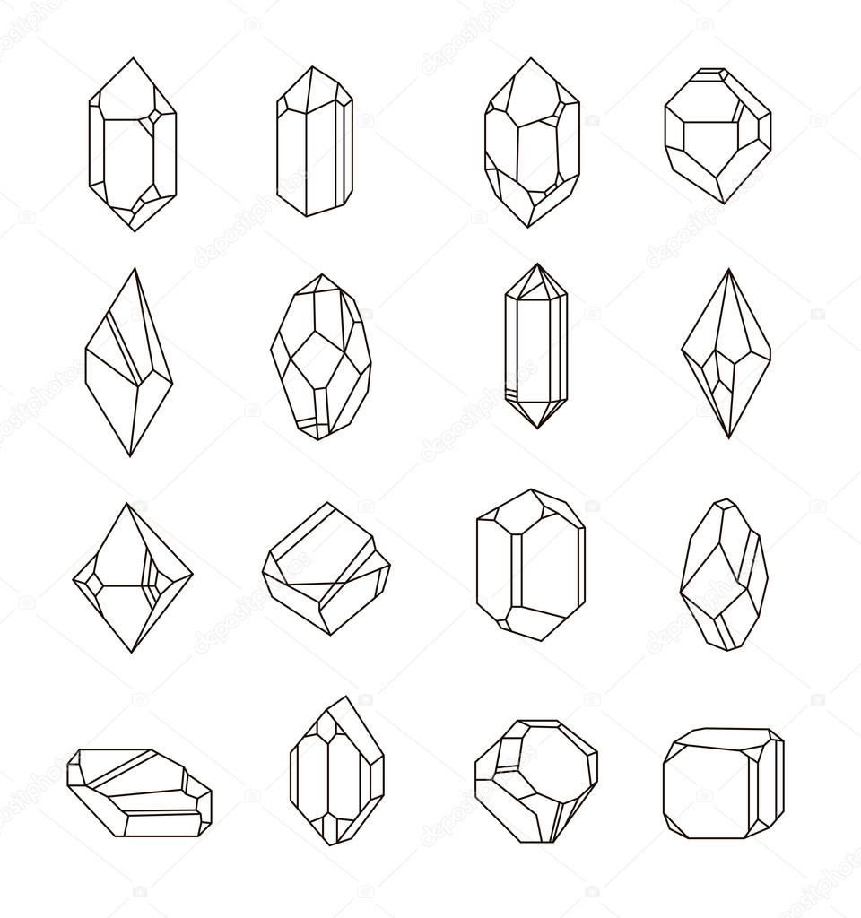 Set of non-linear crystals