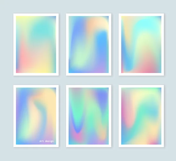 Farklı bir tasarım için ayarlanmış parlak holografik arka planlar.