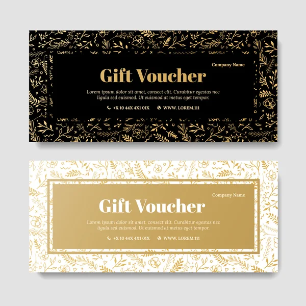 Gift premium voucher, coupon template. — Stock Vector