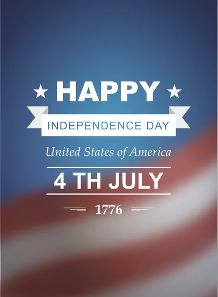 Ретро друку картки для День незалежності Америки. — стоковий вектор