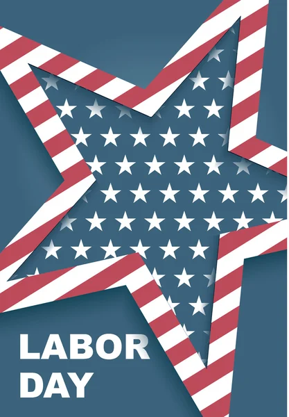 Journée de travail en Amérique — Image vectorielle