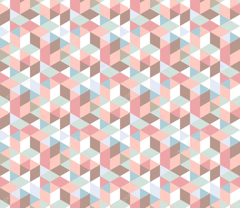 geometric rhombus color pattern