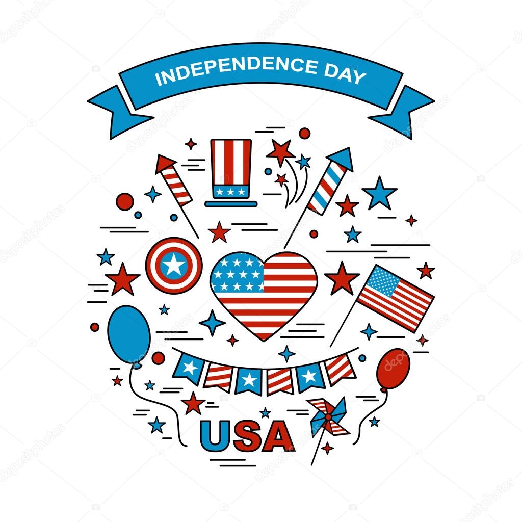 A set of design elements for Independence Day
