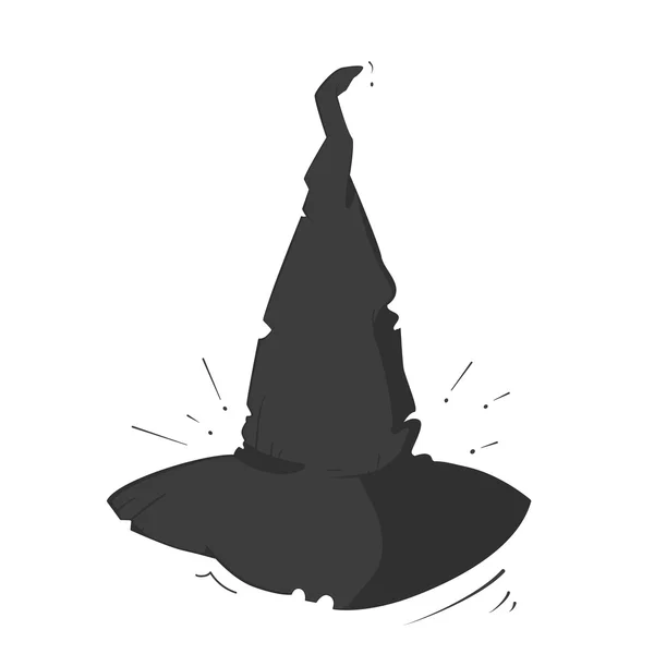 Chapéu de bruxa para Halloween — Vetor de Stock