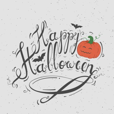 Siyah yazıt Cadılar Bayramın kutlu olsun vektör