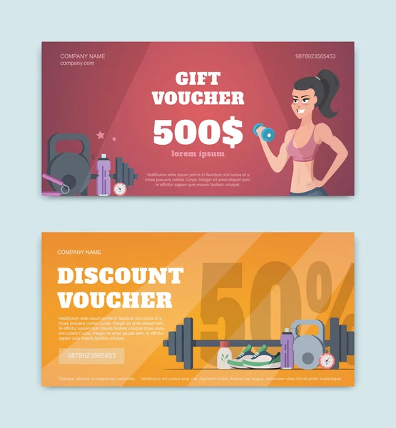 Ilustración vectorial del certificado de regalo — Vector de stock