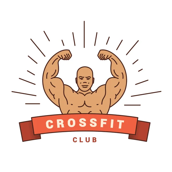 Bom logotipo para CrossFit . —  Vetores de Stock