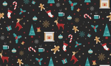 Parlak Noel chuck kumaş için