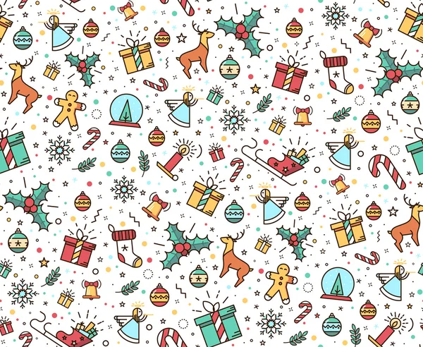 Imprimir para decoraciones navideñas — Vector de stock