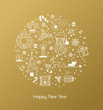 Baskı için Noel süsleri