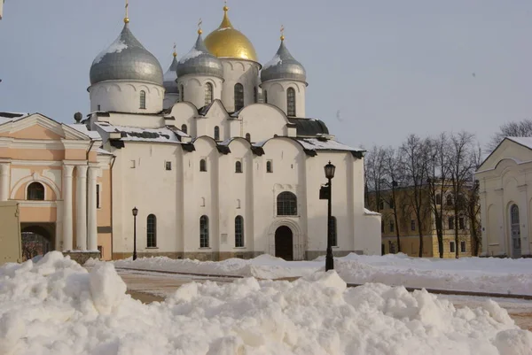 Veliky Novgorod Winter Landscape — Stock Photo, Image