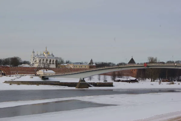 Veliky Novgorod Winter Landscape — Stock Photo, Image