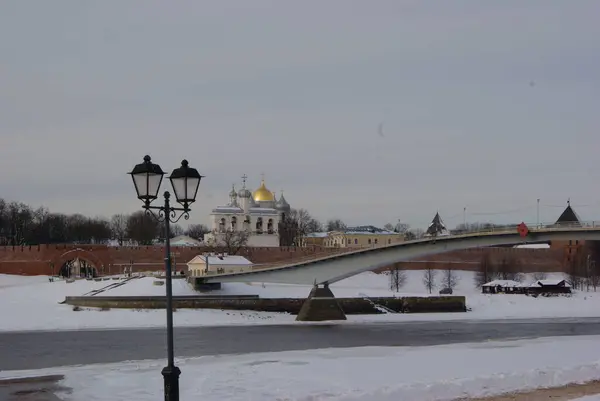 ベリキー ノヴゴロドの冬の風景 — ストック写真