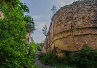 Tarakanivsky Fort Dubno, Ukrayna bulunan eski bir Harabeleri