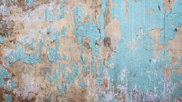 Oppervlakte Van Oude Cementwand Met Gebarsten Schilferende Verf — Stockfoto