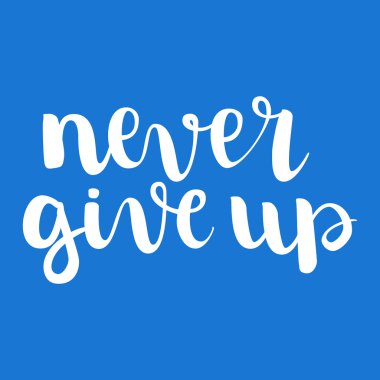 El çizilmiş harf motivasyonu ile vektör illüstrasyon 