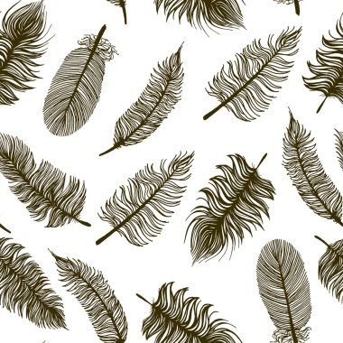 Kroki tüyler ile Seamless Modeli