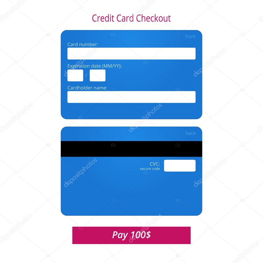 credit card deposit form