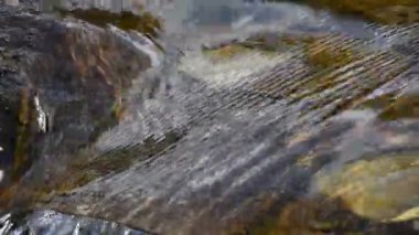Küçük yarık ile su yüzeyinde Ripples çalıştıran