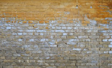 Arka plan eski grunge tuğla duvar boya lekeleri