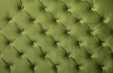 Yeşil capitone Tufted kumaş döşeme doku