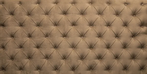 Textura de tapicería de tela capitone beige — Foto de Stock