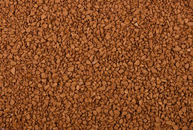 Dondurulmuş hazır kahve taneciklerinin arka plan dokusunu kapat