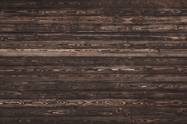 Nahaufnahme Hintergrundstruktur Aus Verwitterten Braunen Holzplanken Mit Ästen Und Flecken — Stockfoto