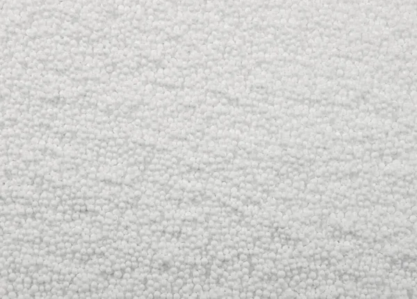 Close Achtergrond Textuur Van Witte Geëxpandeerde Polystyreen Ballen — Stockfoto