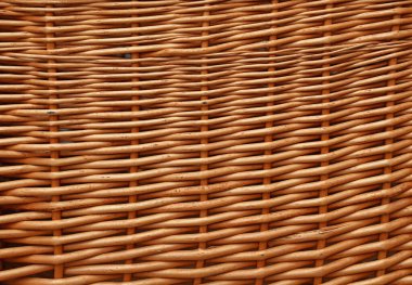 Dokuma hasır sepet desenini kapatın doğal lifler ve kırsal el yapımı dokuyu, organik iç dokuma tasarımını zanaat, ev ve dekor projeleri için ideal arka plan ya da detay olarak gösterin