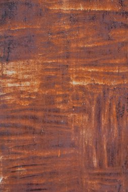 Aşınmış metal yüzeyi parlak pas lekeli