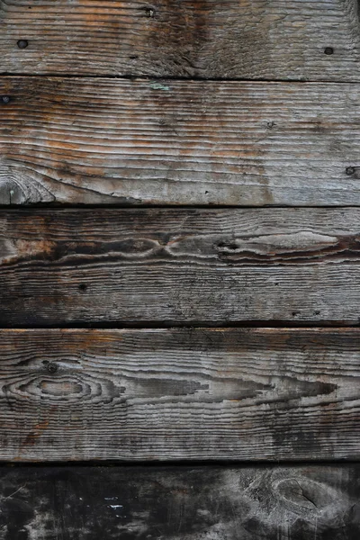 Panel de madera vintage con tablones horizontales y huecos — Foto de Stock