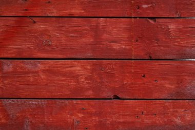 Kırmızı vintage ahşap panel yatay plakalar ile boyalı