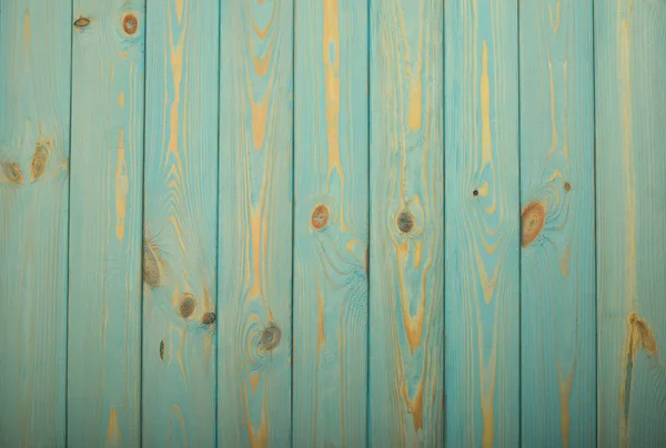 Panneau en bois peint vintage bleu avec planches veryical — Photo