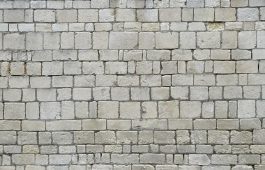 Eski taş duvar katmanlı