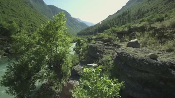 Долина реки — стоковое видео