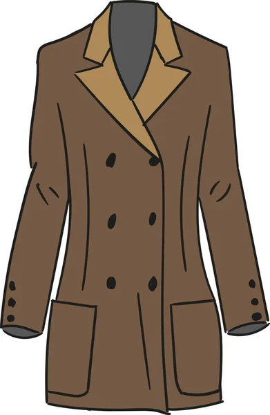 Men trendy coat for autumn isolated vector — Stock Vector